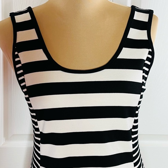 Sanctuary Black and White Striped Midi Dress - Picture 7 of 11